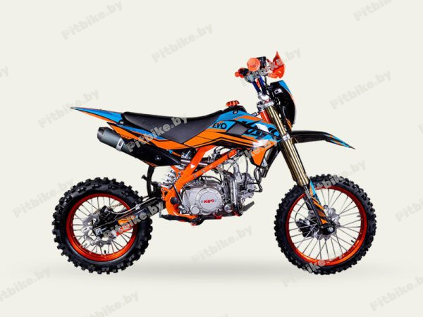 Питбайк KAYO EVOLUTION YX140EM 17/14 KRZ (механ. сцепл., эл. стартер 2022 г.)